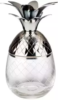 Бокал для коктейля APS "Ананас", 0,35 литра 9х19 см, серый