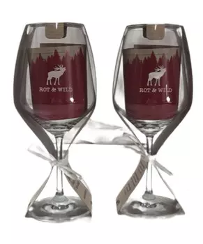 Бокал для красного вина Gilde Handwerk с надписью Red & Wild, набор из 2 шт