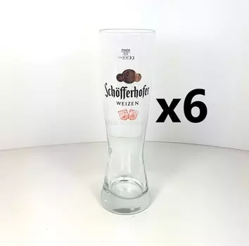 Бокал для пшеничного пива Schfferhofer 0,5л - набор из 6 шт