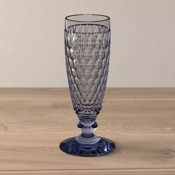 Бокал для шампанского Бостон цветной синий Villeroy & Boch, синий