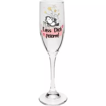 Бокал для шампанского Sheepworld с мотивом «Celebrate» | Стакан Secco с принтом, высота 22,3 см, 20 мл | Подарок на день рождения, День святого Валентина | 47823