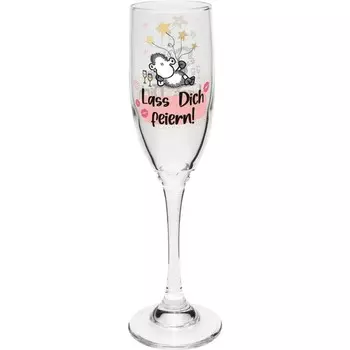 Бокал для шампанского Sheepworld с мотивом «Celebrate» | Стакан Secco с принтом, высота 22,3 см, 20 мл | Подарок на день рождения, День святого Валентина | 47823