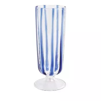Бокал для шампанского VIETRI New Stripe, синий