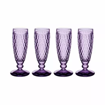 Бокал для шампанского Villeroy & Boch Boston цветной, 145 мл, лавандовый, набор из 4 шт