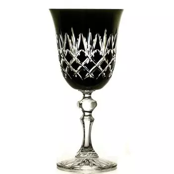 Бокал для вина Черный Ананас 220мл Cristalica GmbH, прозрачный