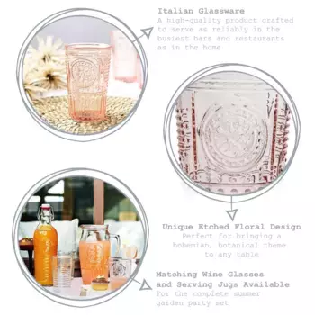 Бокалы Bormioli, розовый