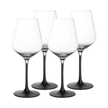 Бокалы для белого вина manufacture rock, набор из 4 шт. Villeroy & Boch, черный