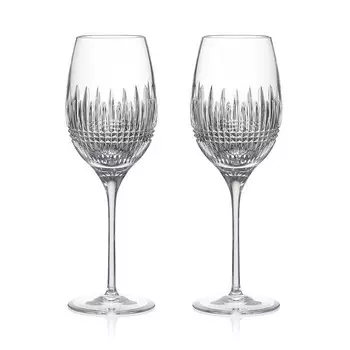 Бокалы для белого вина Waterford Lismore Diamond Essence среднего размера, набор из 2 шт, белый