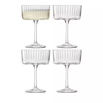 Бокалы для коктейля для шампанского LSA Gio Line, набор из 4 шт, белый