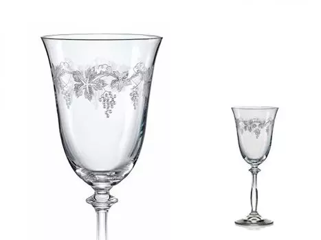 Бокалы для красного вина Бокал для вина Royal C5299 виноградный 350 мл набор из 6 шт. Bohemia Crystalex