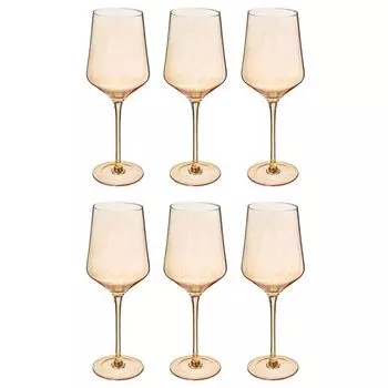 Бокалы для красного вина ОЛЬГА, набор из 6 шт Secret de gourmet, красный