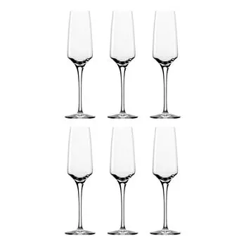 Бокалы для шампанского, бокалы для шампанского - Experience, набор из 6 шт., 190мл ich-zapfe, прозрачный