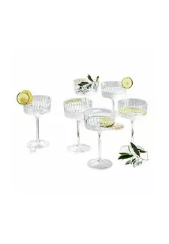 Бокалы для шампанского Deion, 6 шт., прозрачные Loberon, цвет Klar