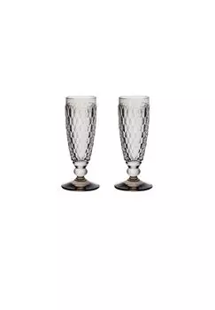 Бокалы для шампанского дымчатые, набор из 2 шт. Бостон цветной Villeroy & Boch, серый