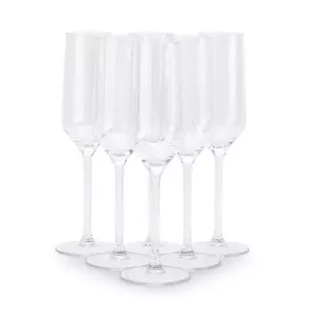 Бокалы для шампанского Набор из 6 бокалов для шампанского Бокал для шампанского РУБИН 220 мл Altom Design