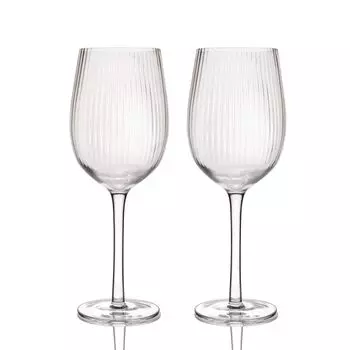 Бокалы для вина BarCraft Ros Ribbel 450 мл 2 шт, розовый
