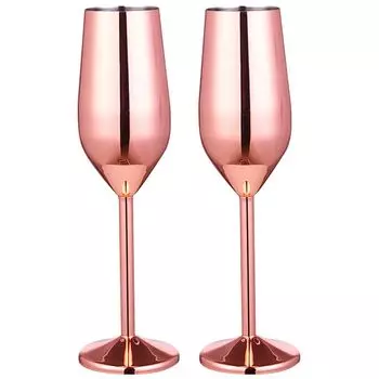 Бокалы для вина из нержавеющей стали, бокалы для красного вина, бокал для вина, бокал для красного вина из нержавеющей стали, бокал для шампанского, чашка для питья (розовое золото) JedBesetzt
