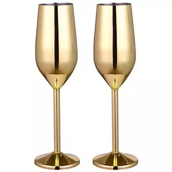 Бокалы для вина из нержавеющей стали, бокалы для красного вина, бокал для вина, бокал для красного вина из нержавеющей стали, бокал для шампанского, чашка для питья (золотой) JedBesetzt