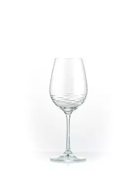 Бокалы для вина Viola Stone прозрачная огранка 350 мл набор из 6 шт. Bohemia Crystalex