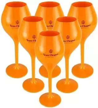 Бокалы Veuve Clicquot, оранжевый