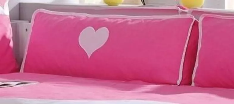 Боковая подушка Relita розовый/белый/сердце 20256 для кроватей Relita, TX5102025