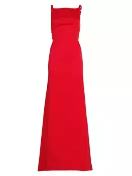 Боковое платье на шнуровке Ozgur Masur, красный