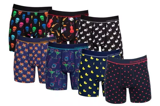 БОКСЕРСКИЕ ТРИФЫ (7 ПАКЕТОВ) Unsimply Stitched, мультиколор