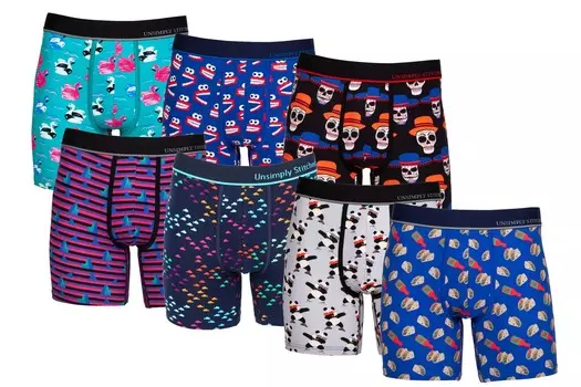 БОКСЕРСКИЕ ТРИФЫ (7 ПАКЕТОВ) Unsimply Stitched, мультиколор
