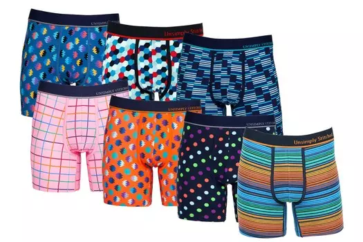 БОКСЕРСКИЕ ТРИФЫ (7 ПАКЕТОВ) Unsimply Stitched, мультиколор