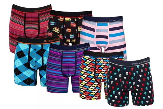 БОКСЕРСКИЕ ТРИФЫ (7 ПАКЕТОВ) Unsimply Stitched, мультиколор
