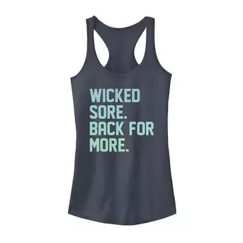 Топ Unbranded Juniors' Wicked Sore Back For More Aqua Gradient Tank, серый