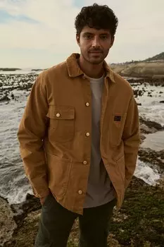 Больничная куртка с 4 карманами Superdry, коричневый