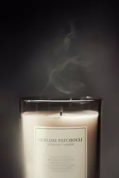 Большая ароматическая свеча с пробковой крышкой H&M, бежевый