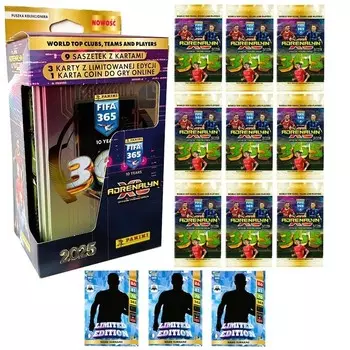 Большая Банка Fifa 365 2025 Panini Футбольные Карточки Sachets Limited