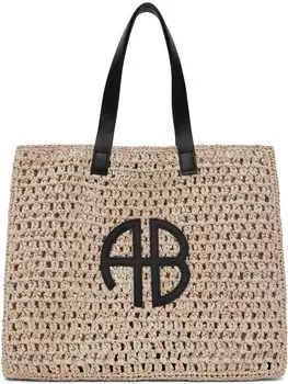 Большая бежевая сумка Rio Tote ANINE BING, Sand