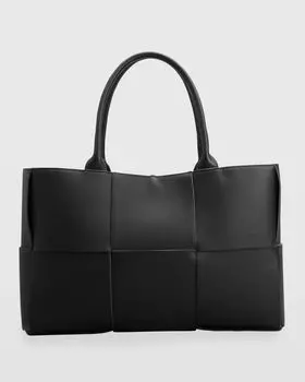 Большая большая сумка Arco среднего размера Bottega Veneta, цвет Black/Gold