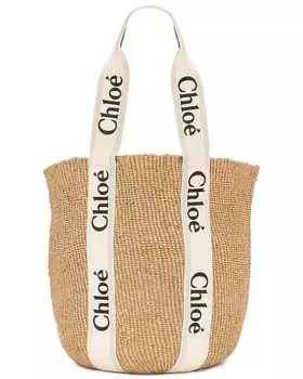 Большая большая сумка Woody Chloe, белый