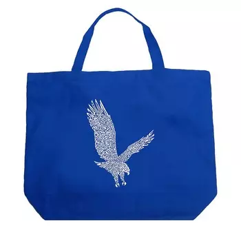 Большая большая сумка Word Art — Орел LA Pop Art, цвет Royal