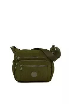 Большая детальная парашютная сумка на нескольких молниях Bagmori, хаки