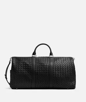Большая дорожная сумка intrecciato Bottega Veneta, черный