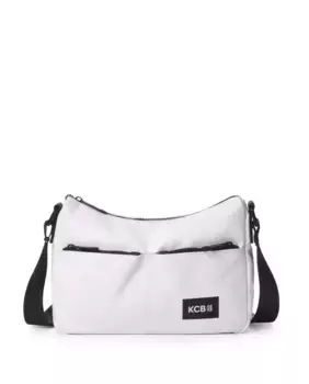 Большая двойная сумка через плечо Kcb, белый