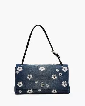 Большая двойная сумка из пайеток Daisy Denim Marc Jacobs, цвет Vintage Indigo