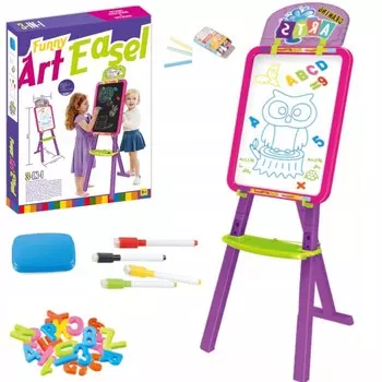 Большая двусторонняя магнитная доска 3W1-5R LUXMA