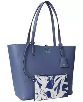 Большая двусторонняя сумка-шоппер Lauren Ralph Lauren, черный