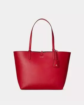 Большая двусторонняя сумка-тоут красного цвета Lauren Ralph Lauren, красный
