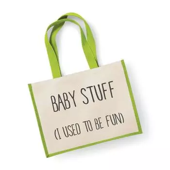 Большая джутовая сумка, детские вещи, которые мне нравились, зеленый цвет 60 SECOND MAKEOVER, зеленый