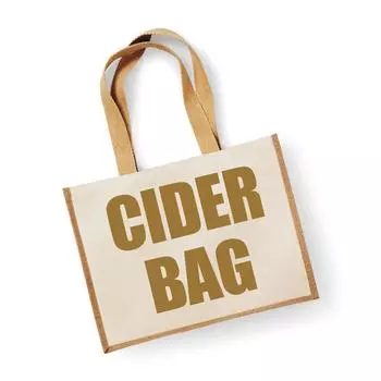 Большая джутовая сумка из натурального золота, сумка для сидра 60 SECOND MAKEOVER, золото