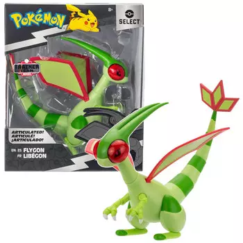 Большая Фигурка Pokmon Select Dragonfly Pokemon Flygon 14 См + Подставка JAZWARES