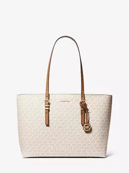 Большая фирменная сумка-тоут с логотипом Quinn и кожей Michael Kors, мультиколор