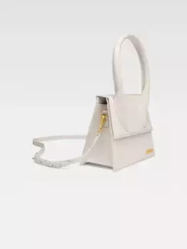 Большая фирменная сумочка Ле Гранд Чикито Jacquemus, светло-серый